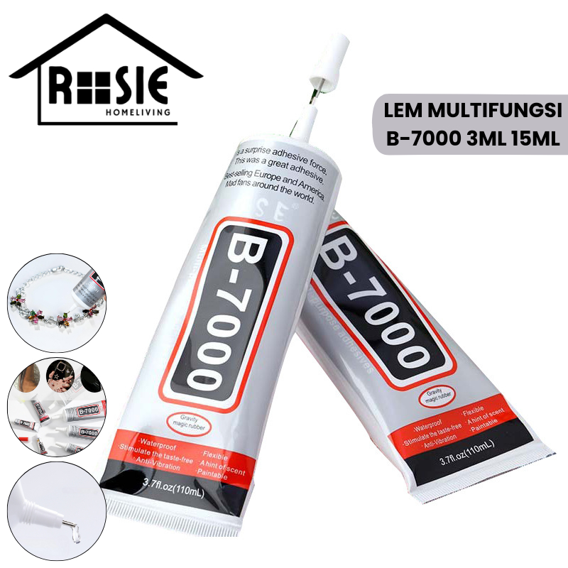 

ROSIE Lem LCD Touchscreen Baterai HP Backdoor Casing Glue B-7000 3ML 15ML Original Perekat Layar Padat Bening Lem Touchscreen