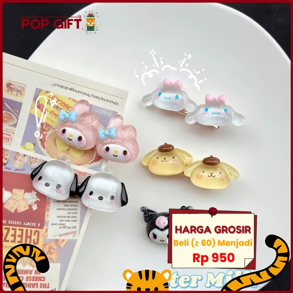 

PG Stiker 3D Per Pcs DIY Dekorasi Case HP Nail Art Aksesoris Kuku Lucu Imut Resin Clay Bling Murah