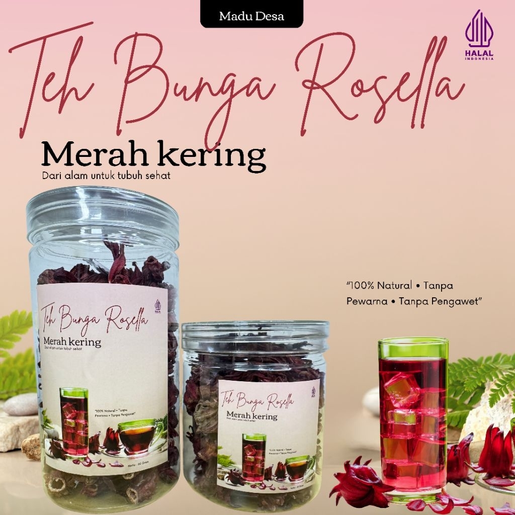

Bunga Rosella Merah Kering Premium