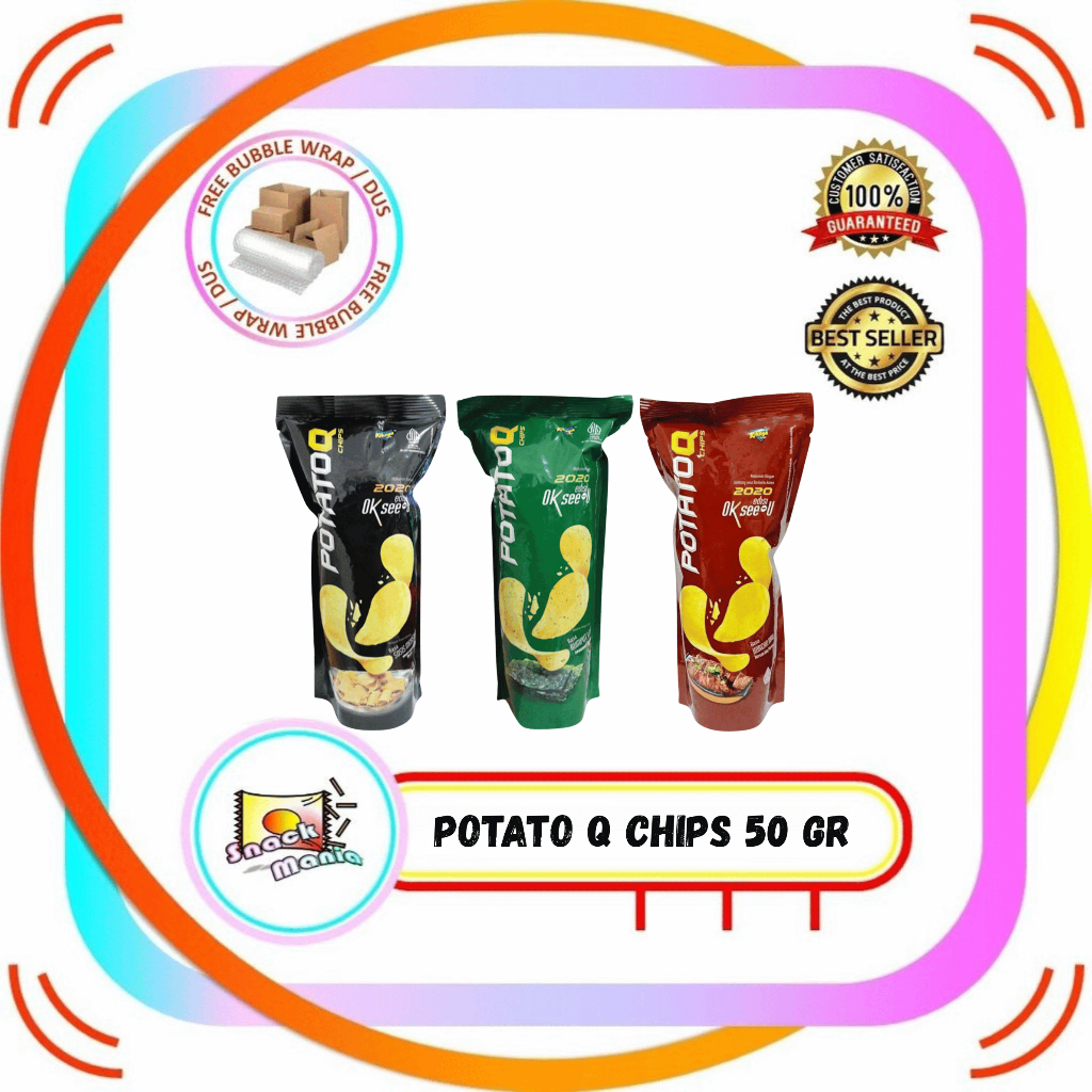 

Kikoya POTATO Q Chips Sosis Meksiko | Seaweed ~ 50 gr PotatoQ Kripik Kentang