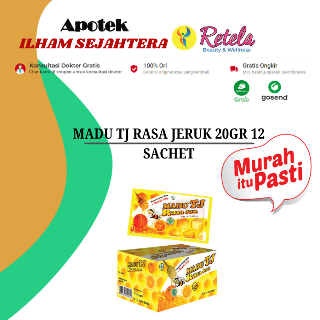 

MADU TJ RASA JERUK 20GR 12 SACHET