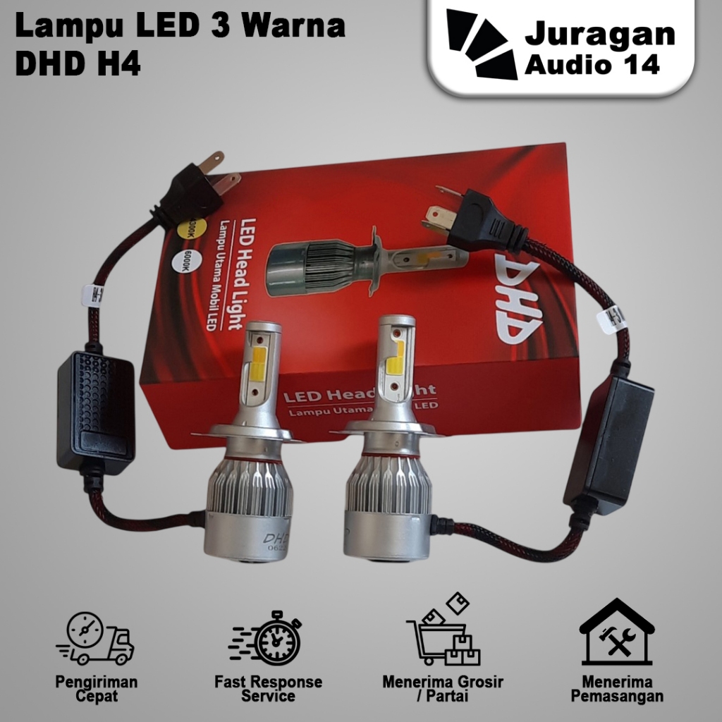 Lampu LED Mobil H4 6000K DHD
