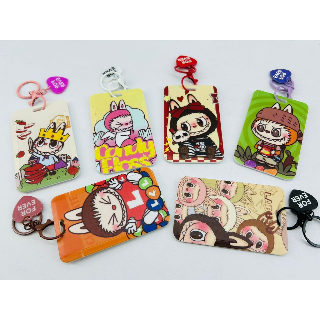 

RANDOM Tempat Id Card / Tempat Pelindung Kartu Kerja, Ujian Motif Labubu Bahan Premium