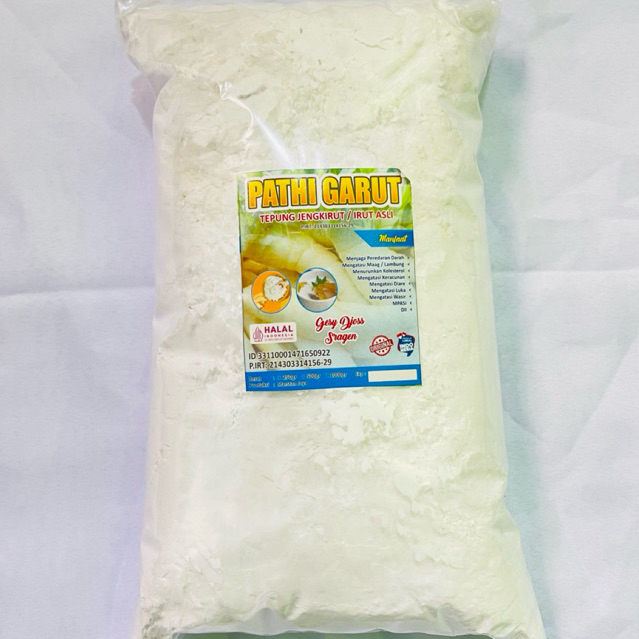 

Tepung Garut Original 1 kg Asli kualitas premium Glutan free dan BPOM