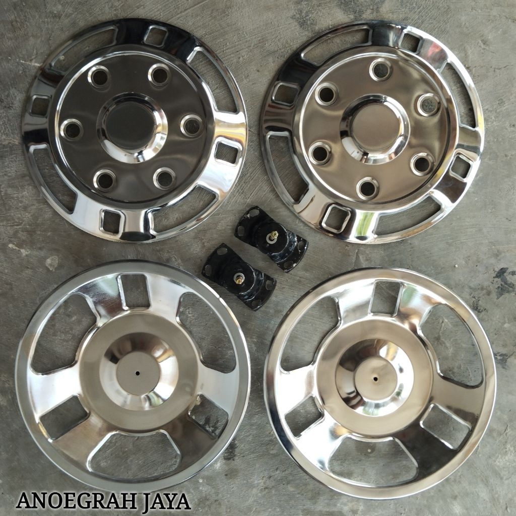 WHEEL DOP TRUCK RING 16 LUBANG BAUT 6 DEPAN & BELAKANG MOTIF KOTAK