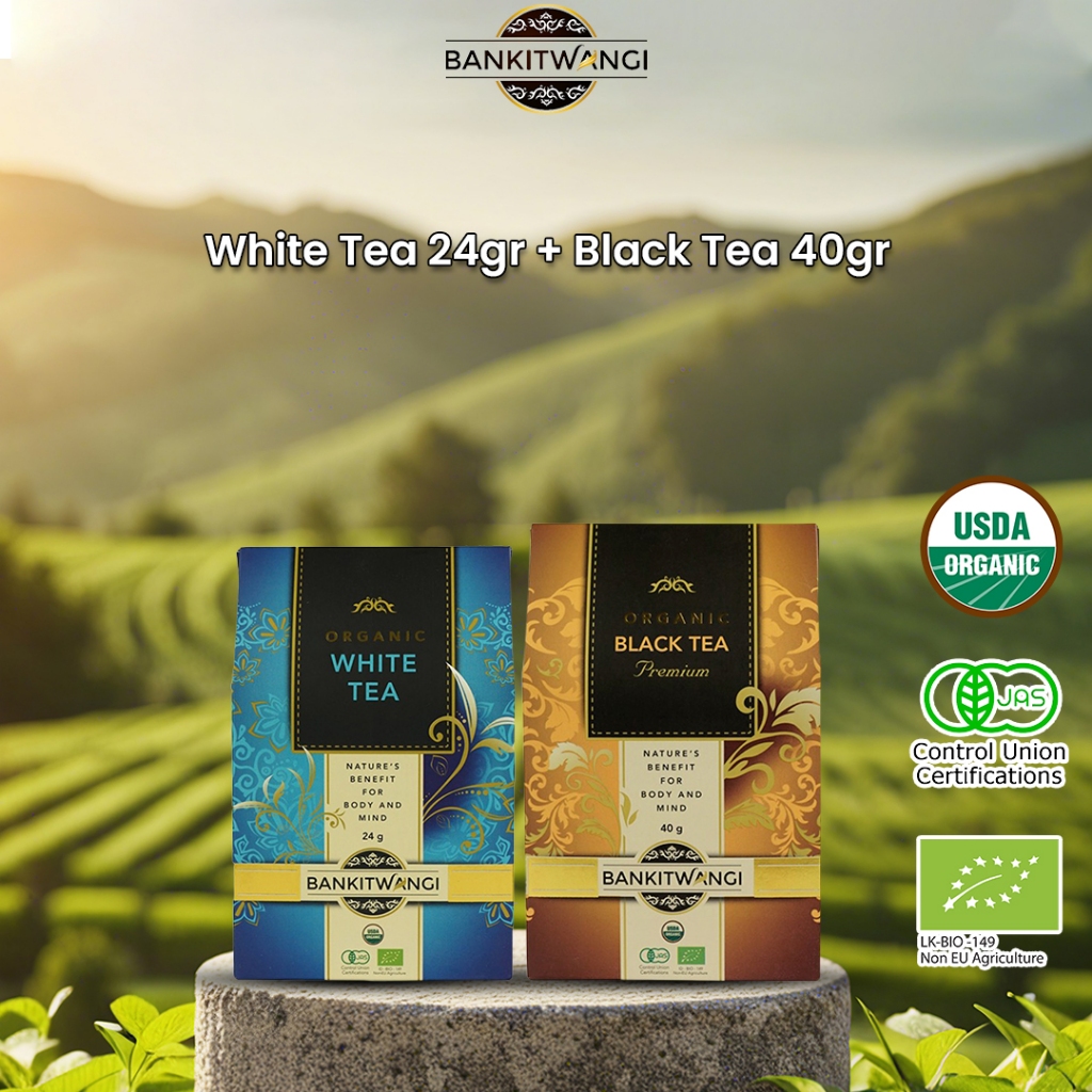 

Paket Bundling Bankitwangi Organic White Tea 24gr + Black Tea 40gr