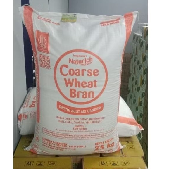 

Bogasari Naturich Coarse Wheat Bran Tepung Kulit Ari Gandum 500gr
