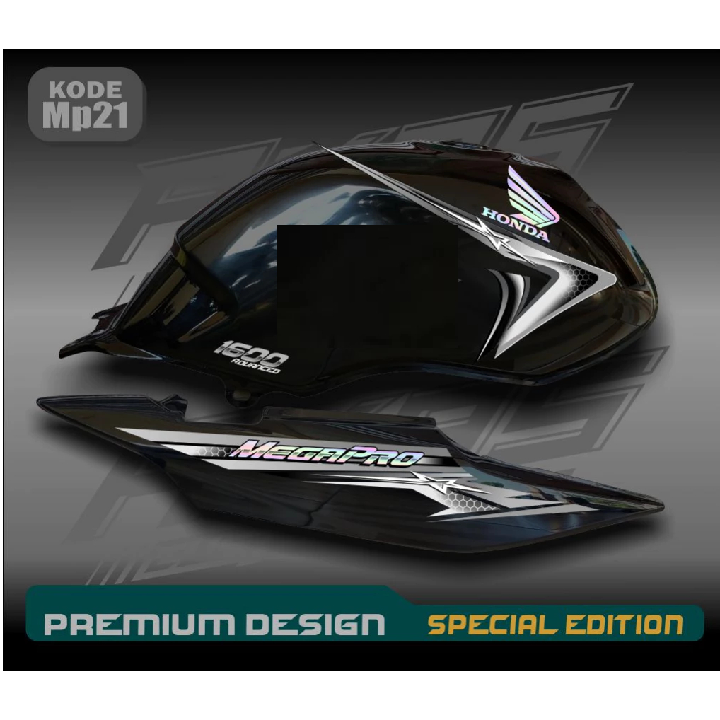 Striping Megapro Variasi HOLOGRAM kode MP21 / Striping Megapro Variasi