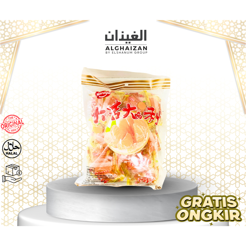 

Naraya Jelly Jeruk 500gr isi 30 pcs / Jelly Orange Mandarin candy / Permen jelly jeruk / Jelly Jeruk