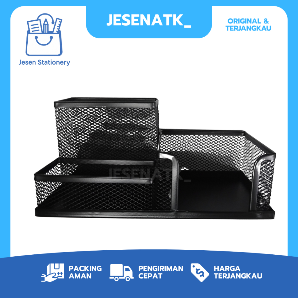 Microtop Desk Set Organizer 9058H Tempat Alat Tulis Meja Jaring Keranjang Penyimpanan