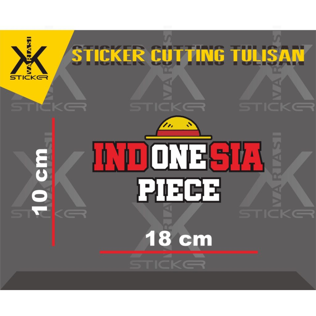 

sticker one piece, ukuran 10 x 15 cm