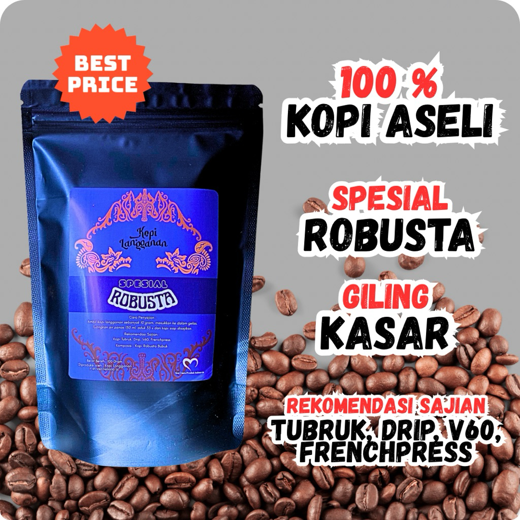 

Kopi Robusta Bubuk Spesial Asli Kopi Langganan