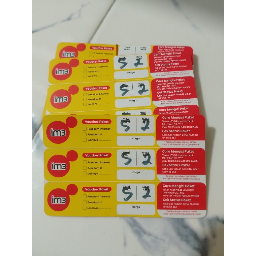 voucher m3 5gb 2hari