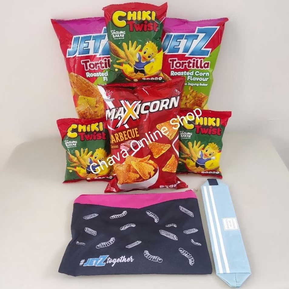 

Jetz Snack 6pcs - FREE Tas Pouch Jetz + Tempat Pensil