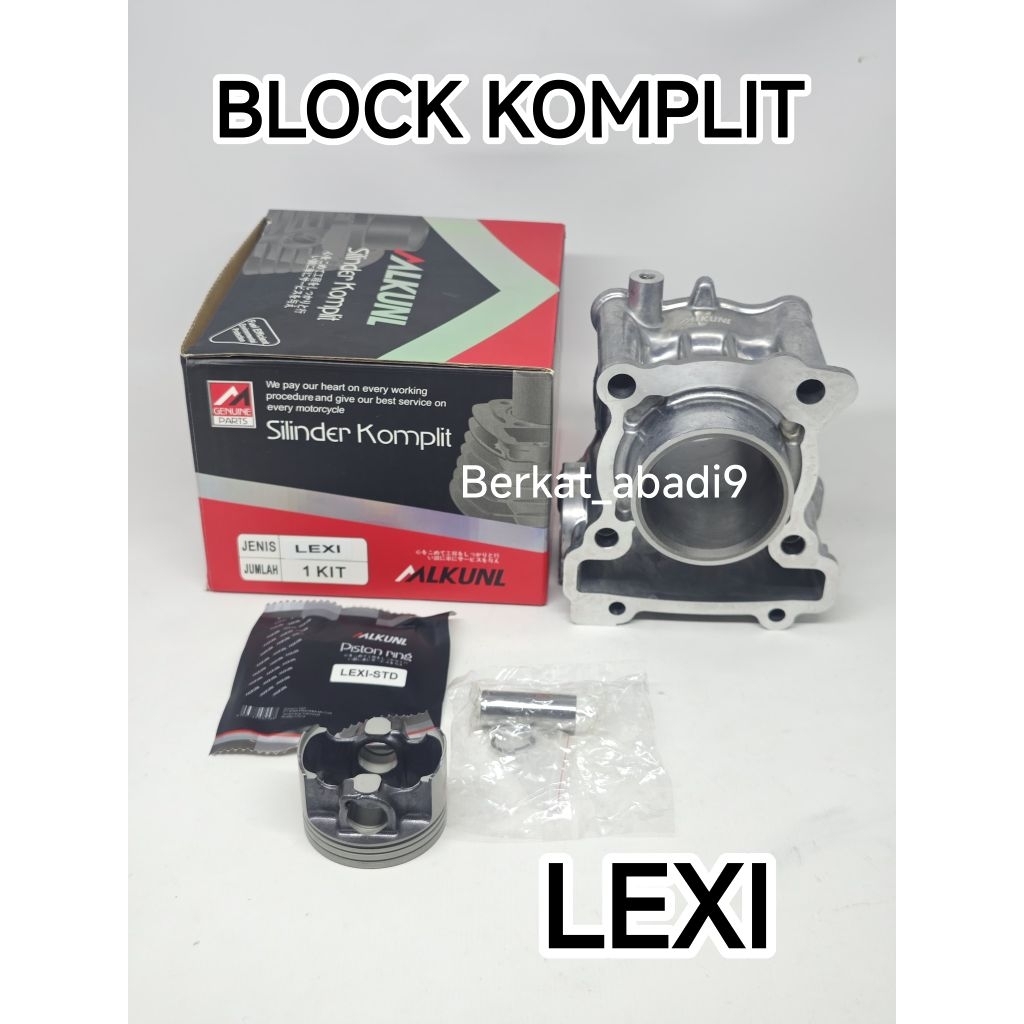 [ Mlkunl ] Cylinder Block Blok Komplit Assy Lexi