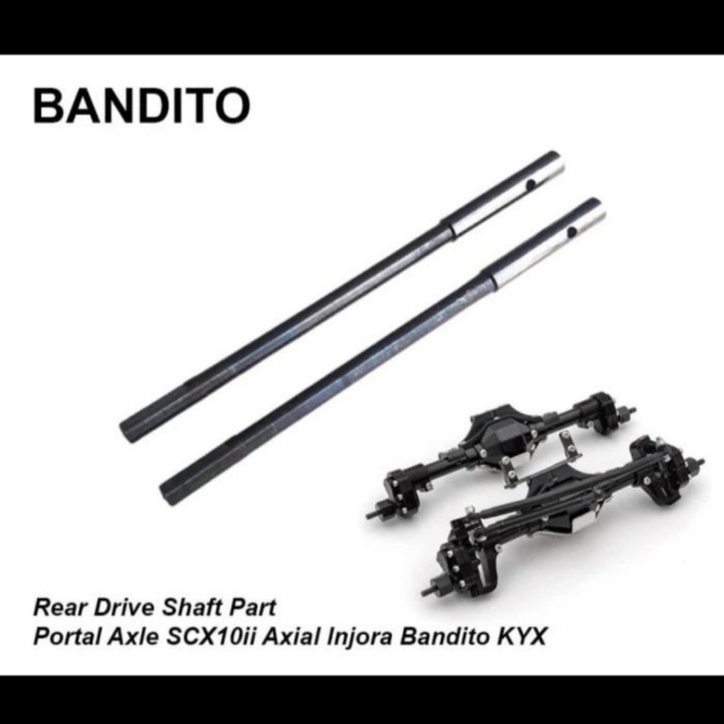 Bandito Rear Drive Shaft Part Gardan Portal Axial SCX10 II