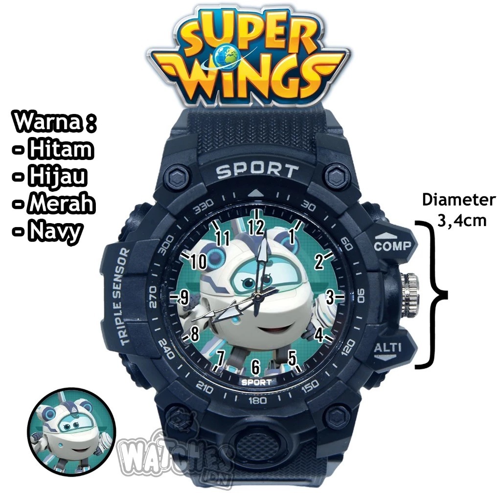 Super Wings Jam Tangan Pria Triple Sensor Sport