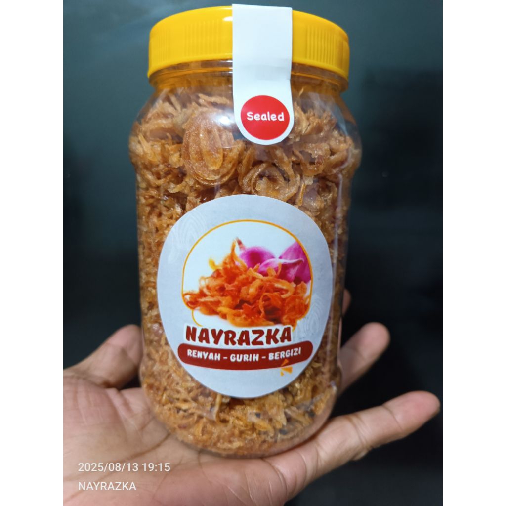

Bawang merah goreng kemasan toples 500ml