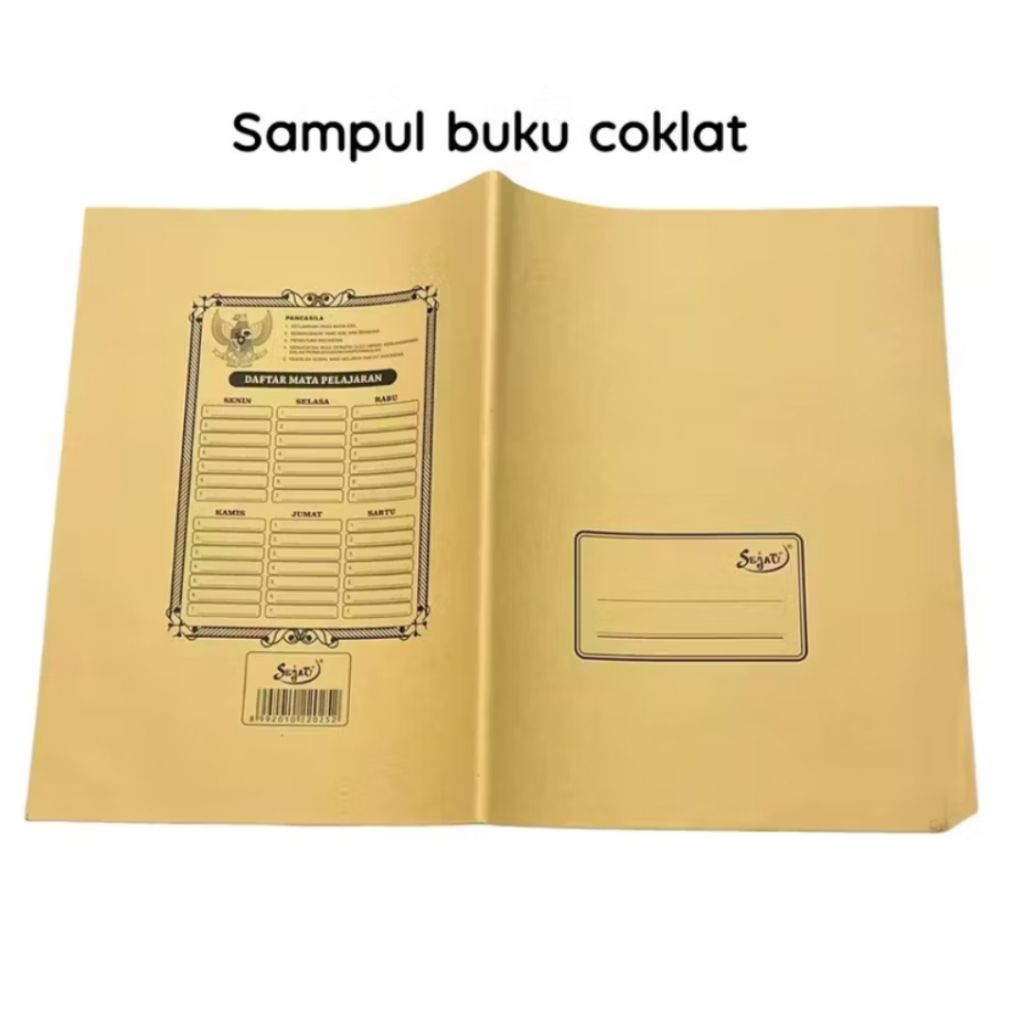 

Sampul Buku Coklat Ukuran Boxy isi 20 Lembar