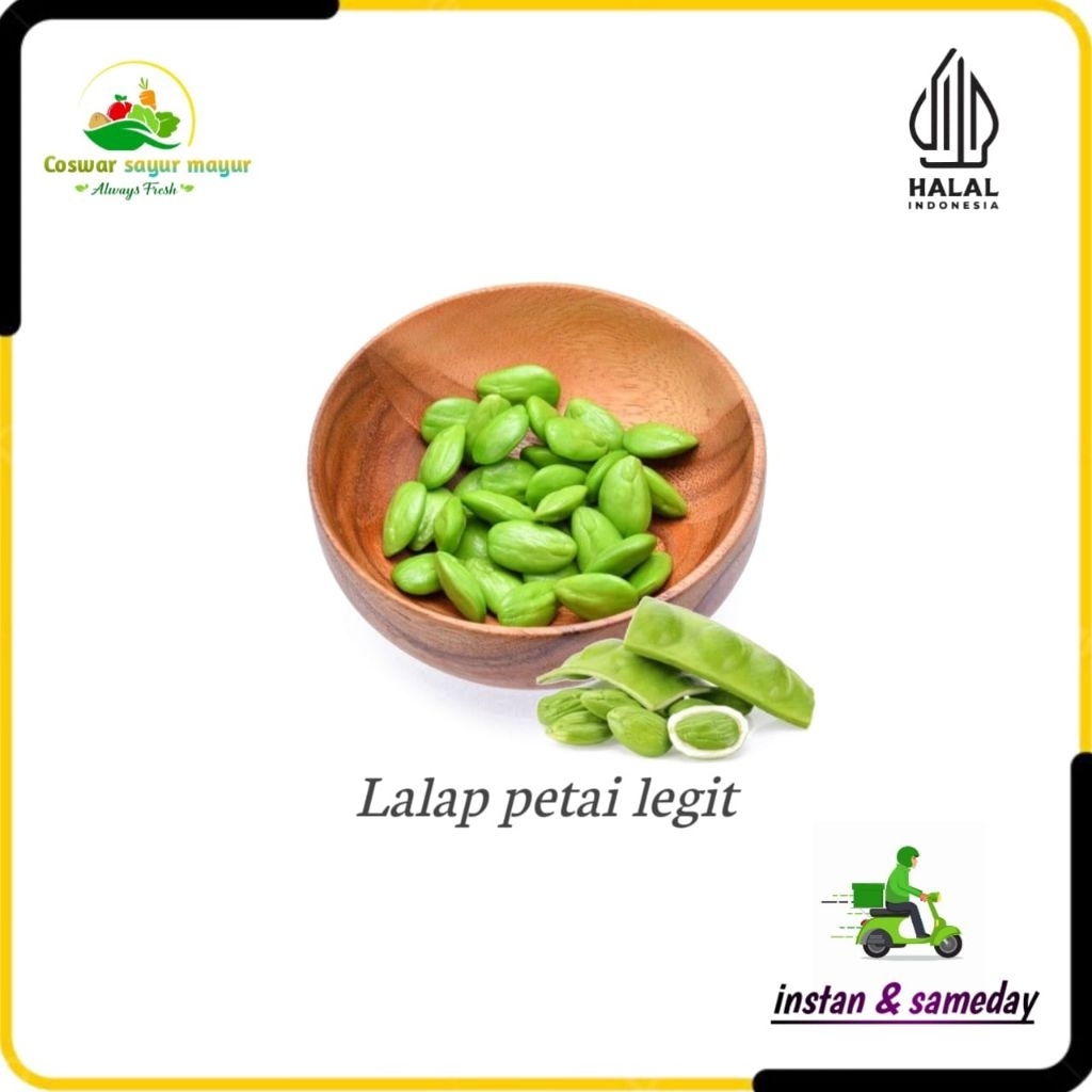 

petai segar ( 1 papan ) lalapan fresh/gurih/ sayur segar untuk sambal masakan/lalap petai segar