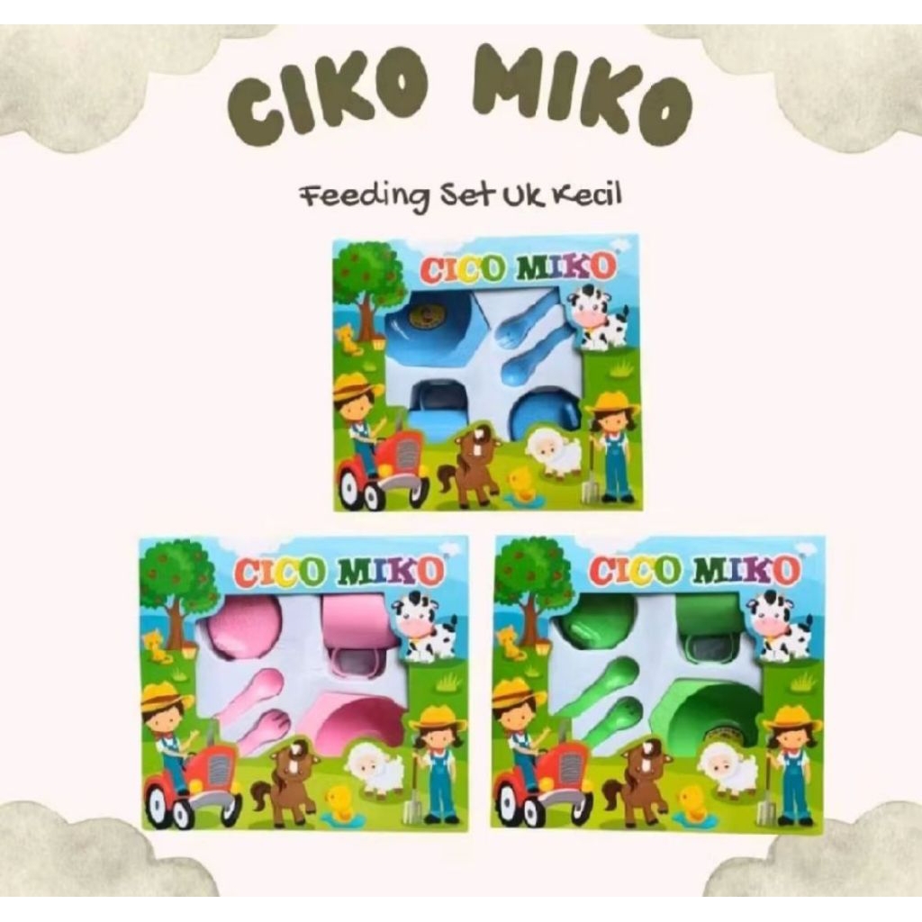 TEMPAT MAKAN BAYI FEEDING SET Ciko miko UKURAN KECIL/FD CIKO MIKO K/TERMURAH