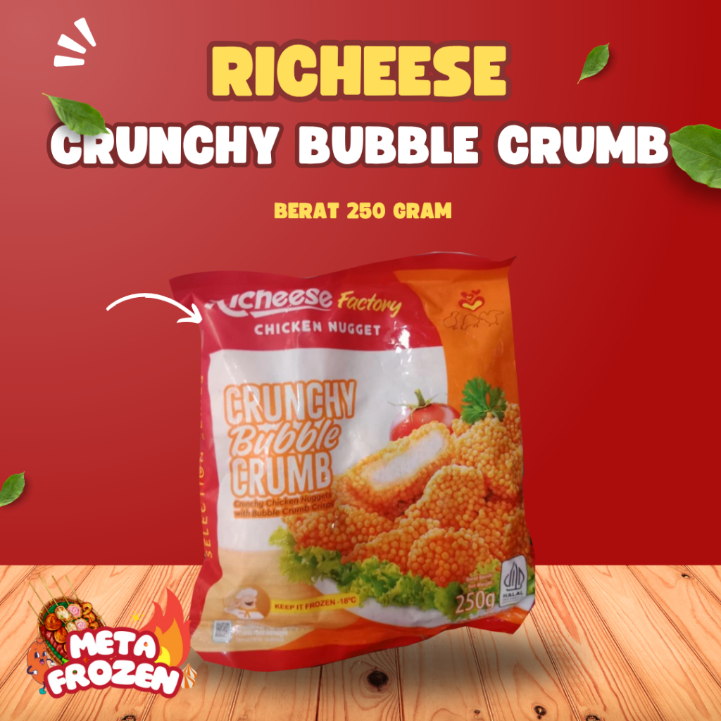 

Richeese Crunchy Bubble Crumb 250 Gr | Richeese Nugget Krispi 250 Gr | Naget Krispi Renyah 250 Gr / Nugget Richeese