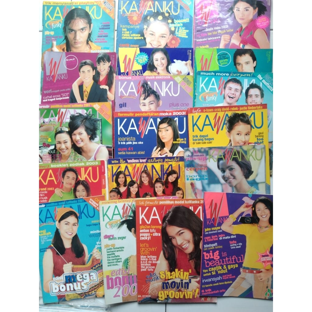 majalah bekas Majalah KAWANKU edisi tahun 2000, 2001, 2003, 2004 majalah KAWANKU Edisi tahun 1990an