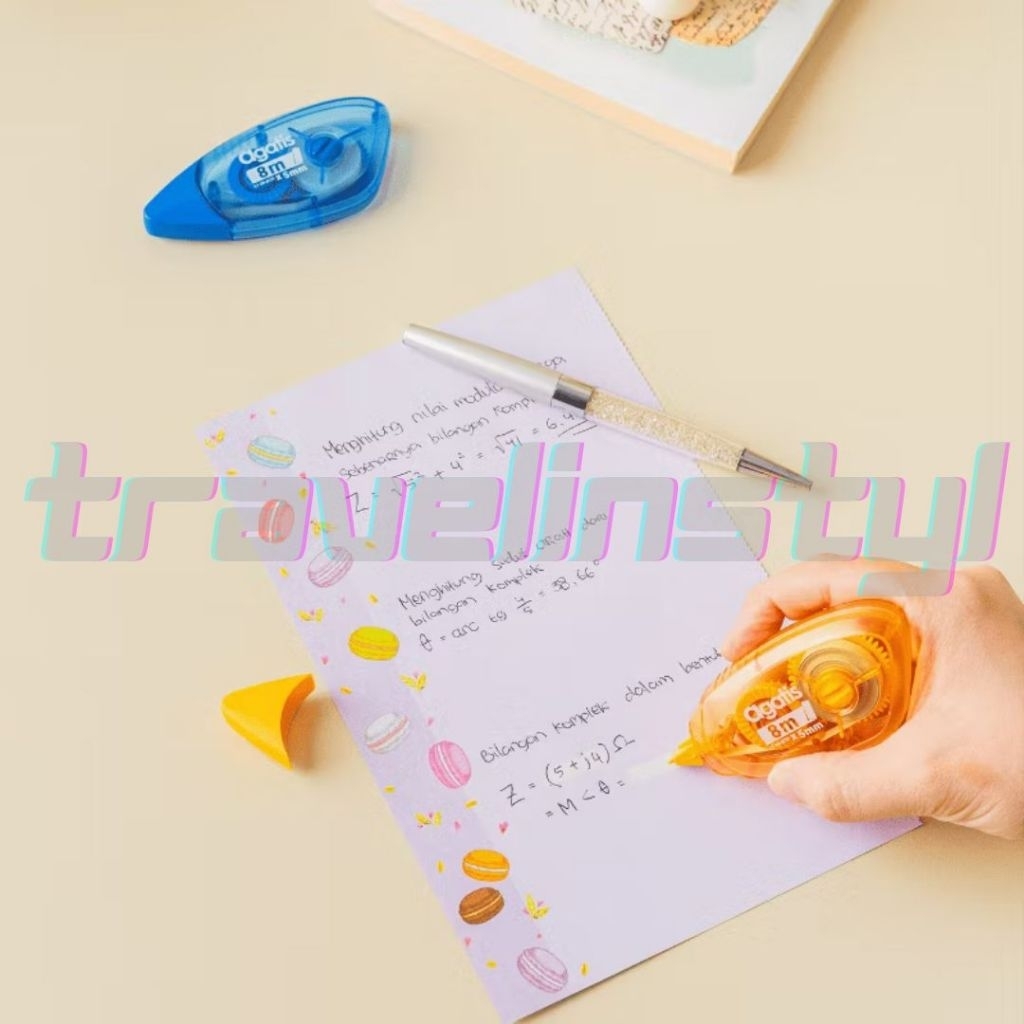 

Tipe-X Kertas 8 Meter Merk Agatis - Correction Tape Paper - Pita Stipo