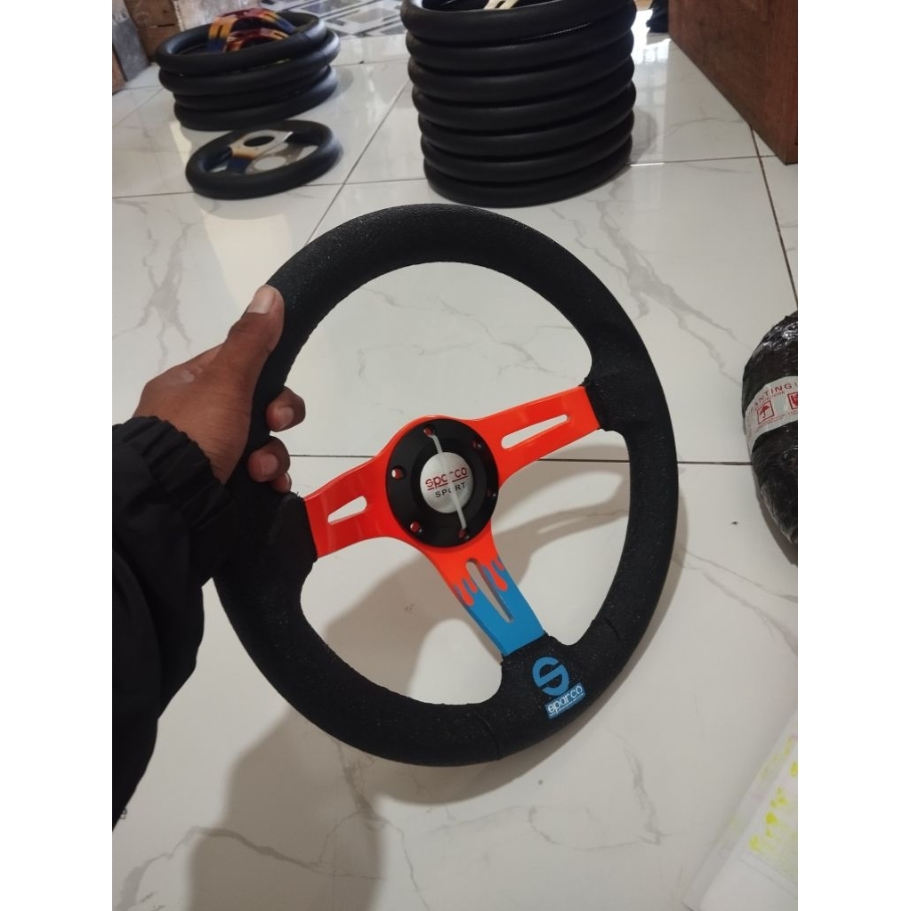 SPARCO SERIES stir setir racing universal interior dekorasi truk dan mobil lokal