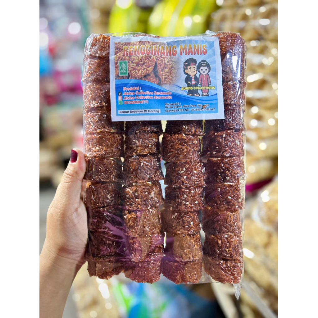 

RENGGINANG MANIS PLUS WIJEN KHAS MADURA / RENGGINANG MANIS KETAN HITAM / RENGGINANG MANIS