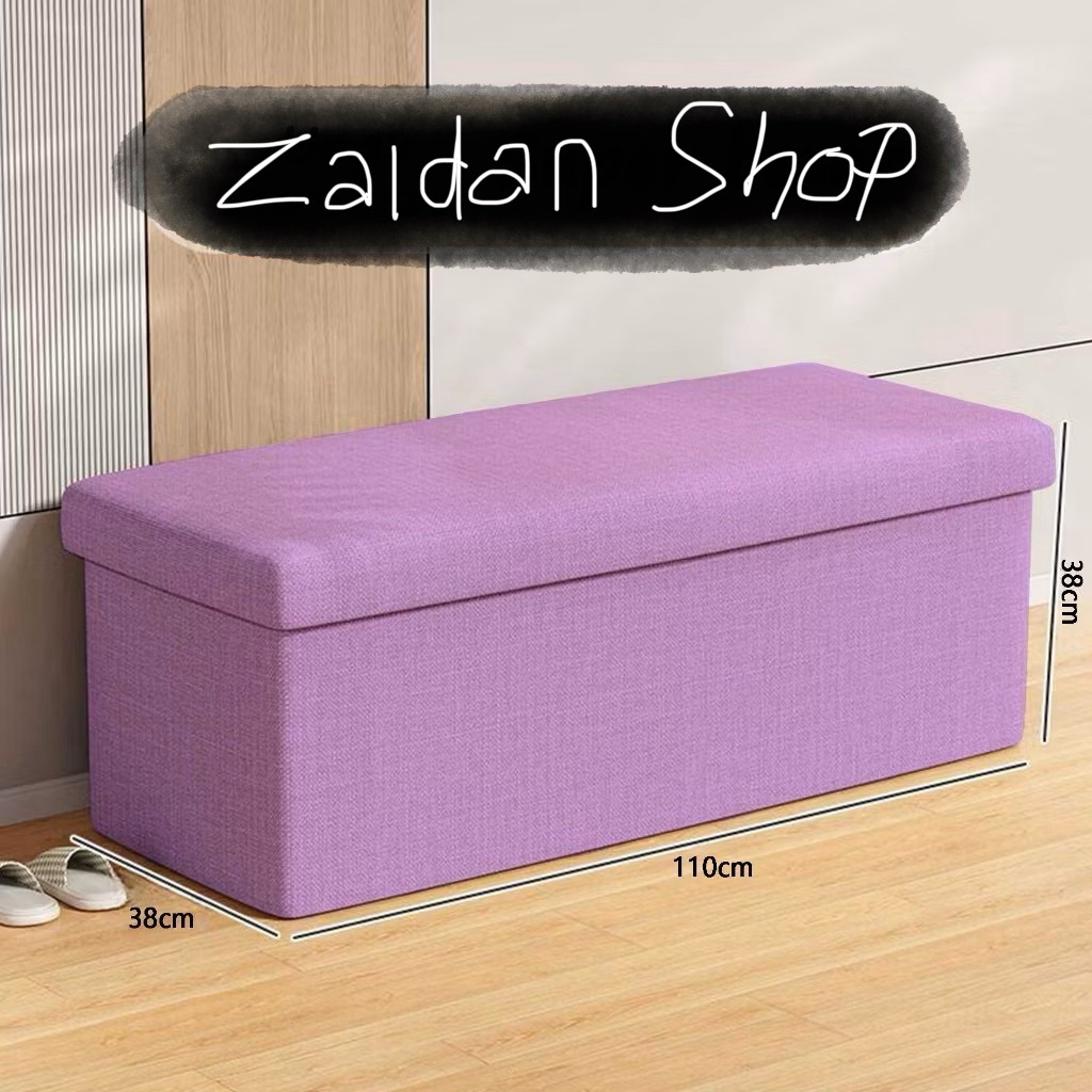 Kursi Box Lipat Box Penyimpanan Persegi Panjang