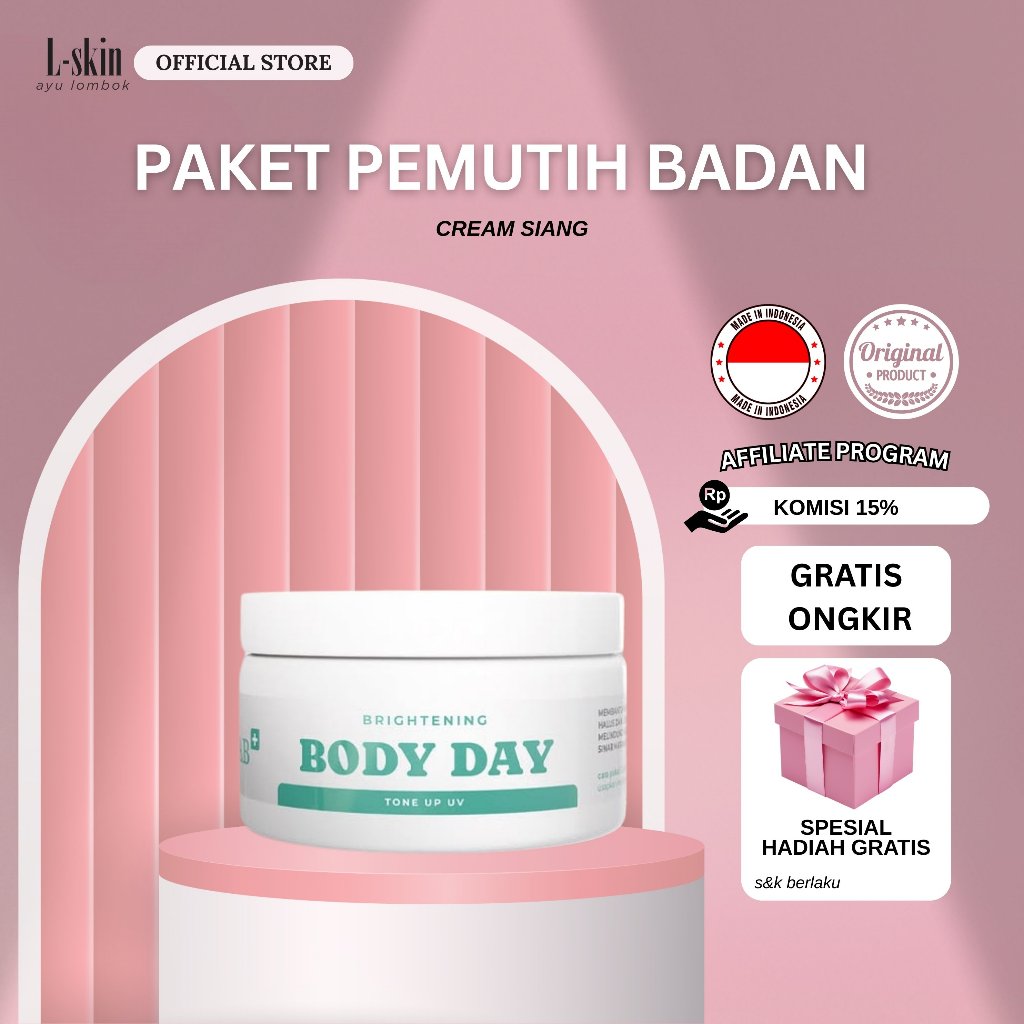USKINLAB /USKIN LAB BODY DAY / PEMUTIH BADAN CEPAT ORIGINAL BPOM