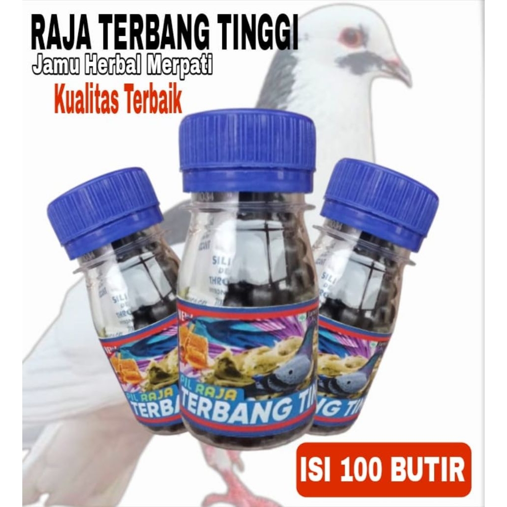 KUALITAS PREMIUM JAMU MERPATI RAJA TERBANG TINGGI isi 100 pil hitam  Merpati Tinggi Turun los door p