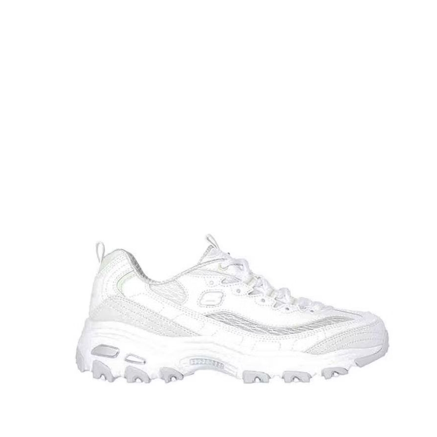 Skechers D'Lites Women's Sneaker Shoes - White / Lavender