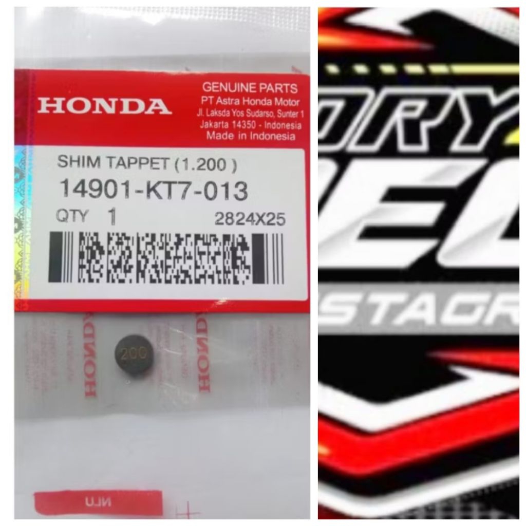 sim klep CBR 150 sonic 150 ukuran 200