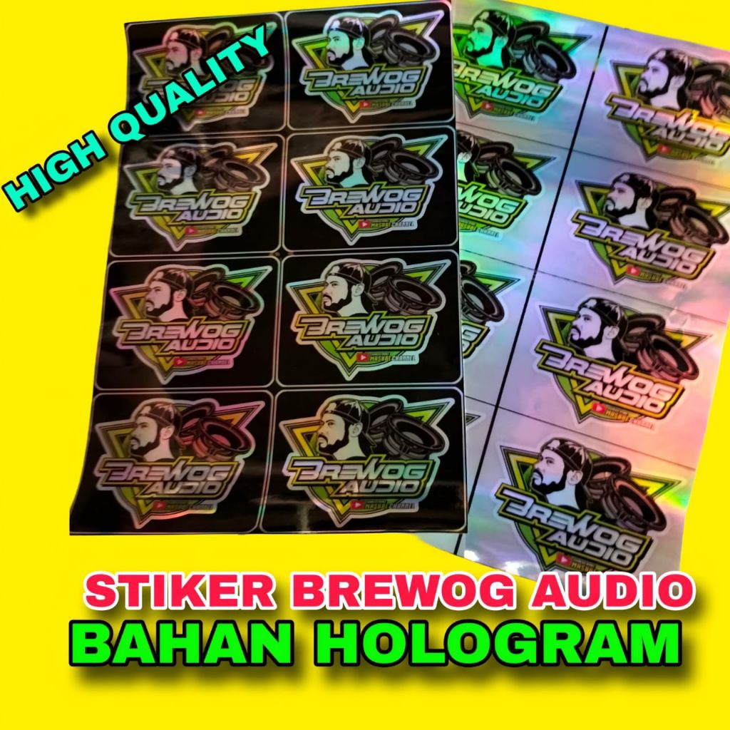 

STIKER BREWOG AUDIO | STIKER ANTI AIR |STIKER BREWOG ISI 8 BIJI BAHAN HOLOGRAM