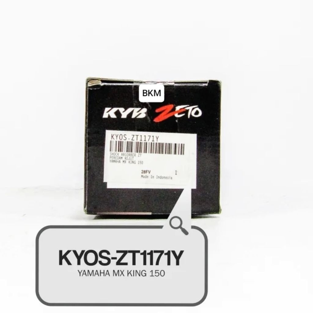 SHOCK KAYABA ZETO YAMAHA MX KING WARNA KUNING ORI ZT1171Y KYB