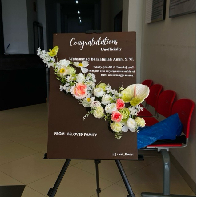 

(PAKET LENGKAP) FLOWER BOX | PVC 40x60 | PAPAN UCAPAN | PAPAN BUNGA