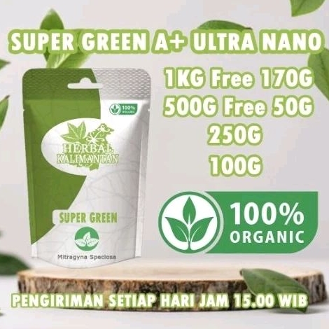 

Bubuk Tea Soper Green Grade A | Herbal Kalimantan