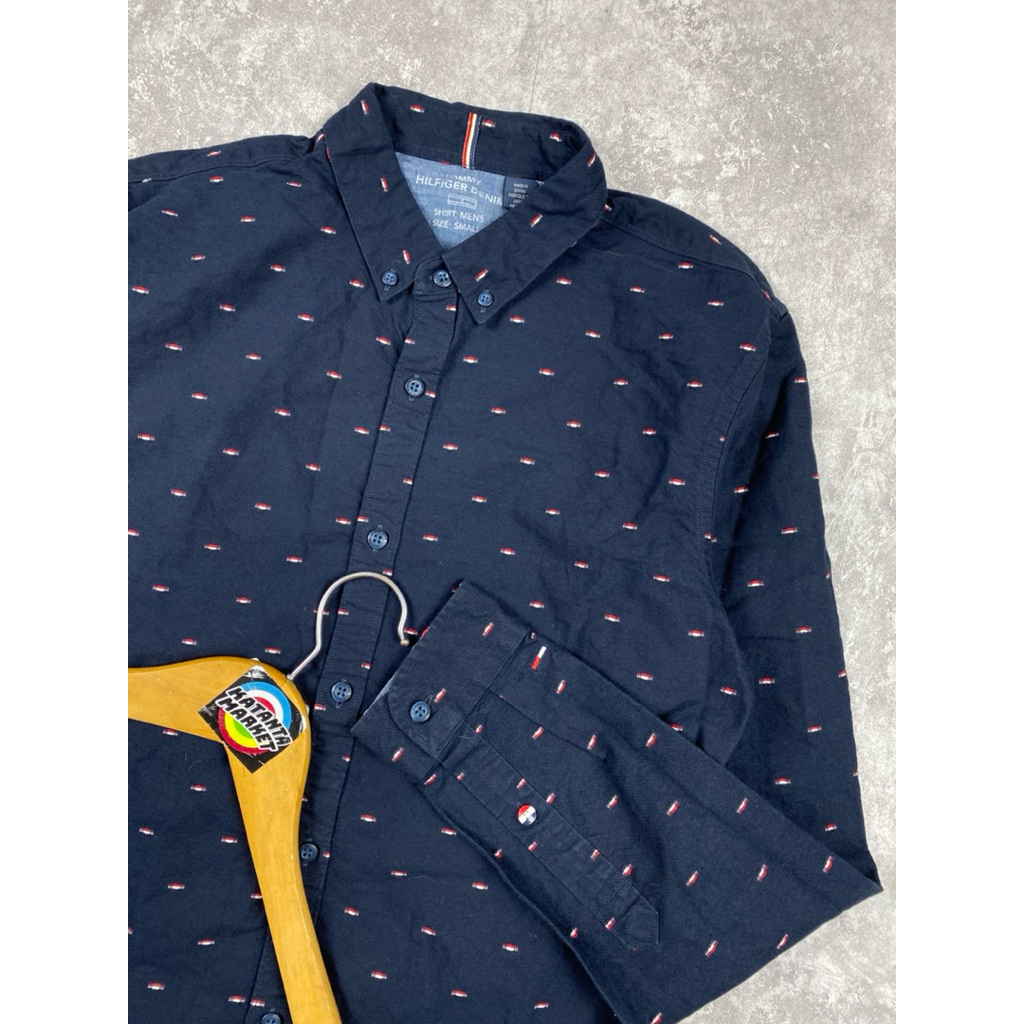 tommy hillfiger original oxford full embordir logo long shirt