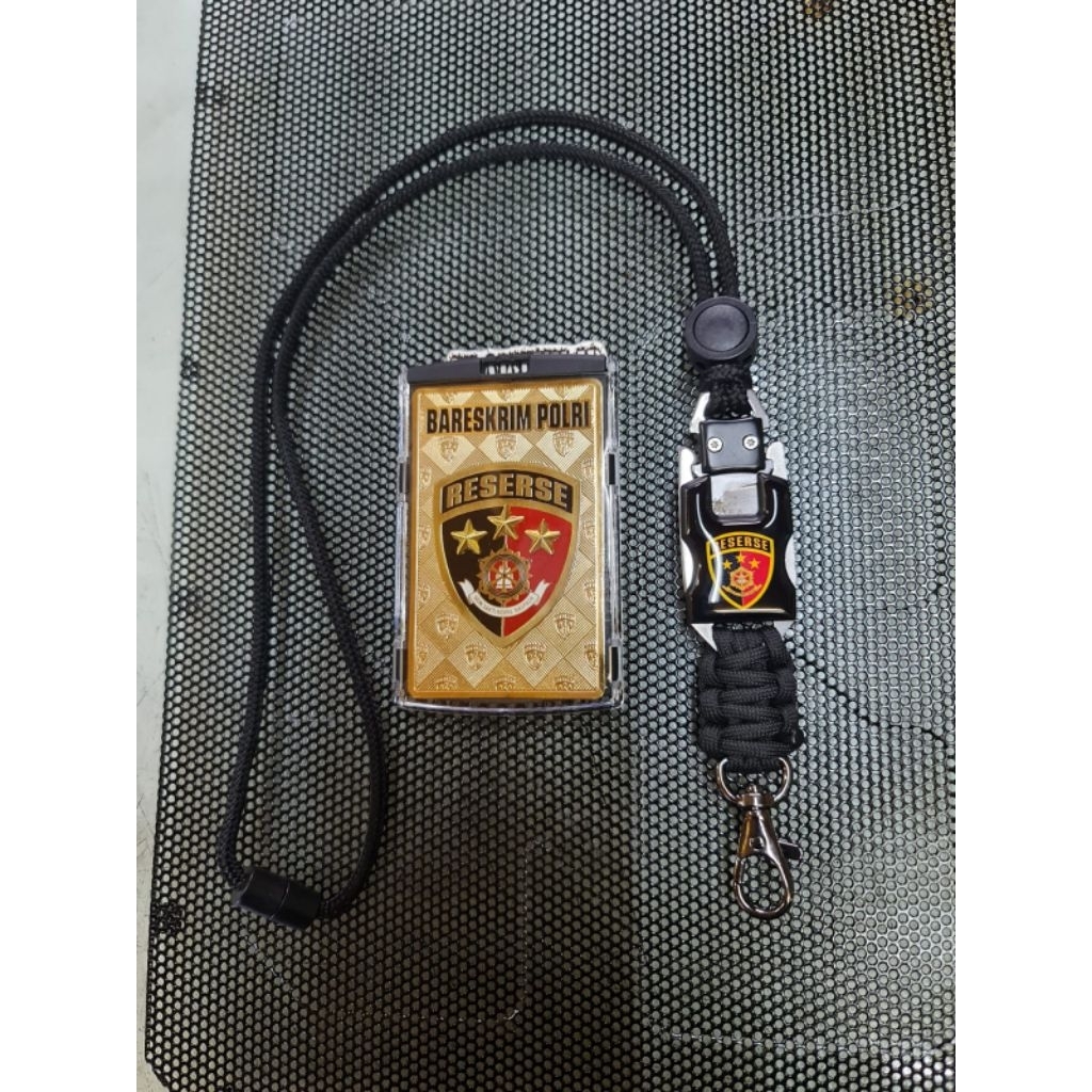 

1 Set Plat ID Card Kuningan Logo RESERSE