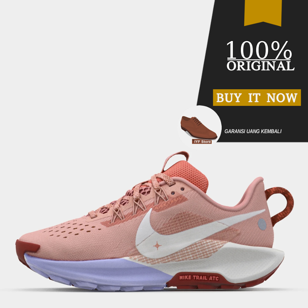 Sepatu Running Original Nike Pegasus Trail 5 - Red Stardust