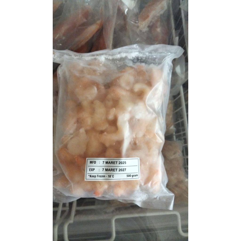 

Udang Kupas Segar / Frozen @500 gram – Tanpa Kepala & Kulit – Siap Masak – Udang Beku Segar Vacuum