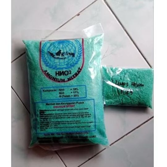 Pupuk HNO3 Hijau Amonium Nitrat Kemasan Repack 1 Kg