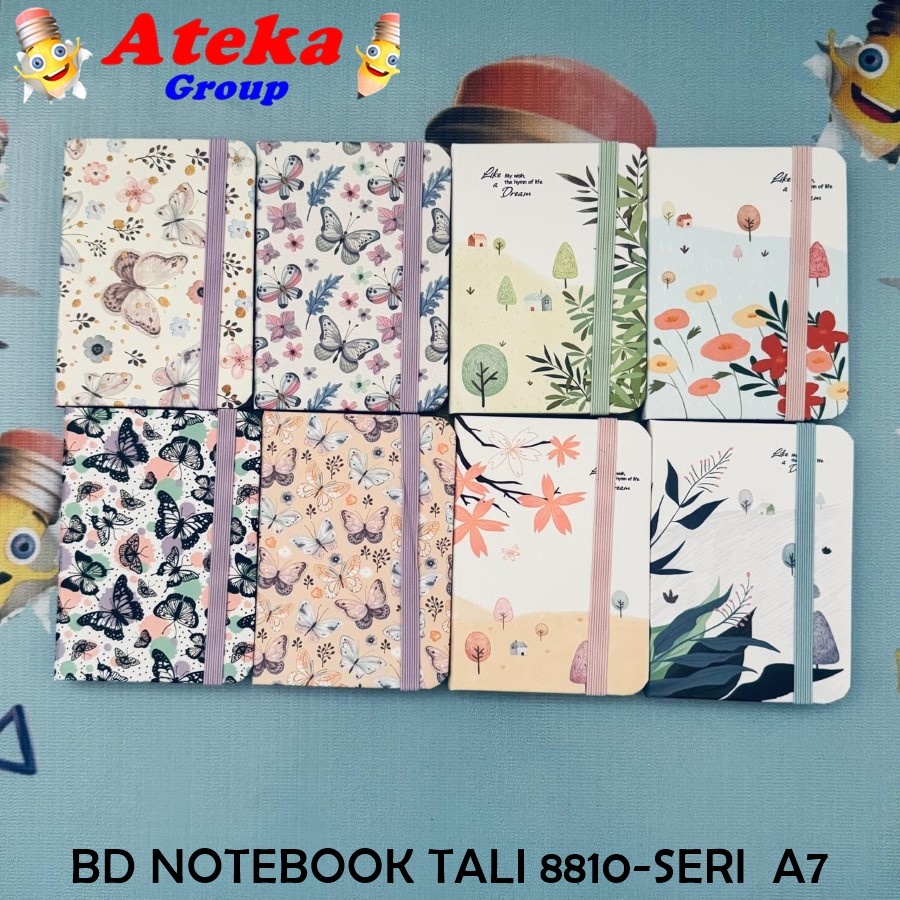 

[1 PCS] BD NOTEBOOK TALI 8810-26 8810-3 UKURAN A7 BUKU CATATAN KECIL