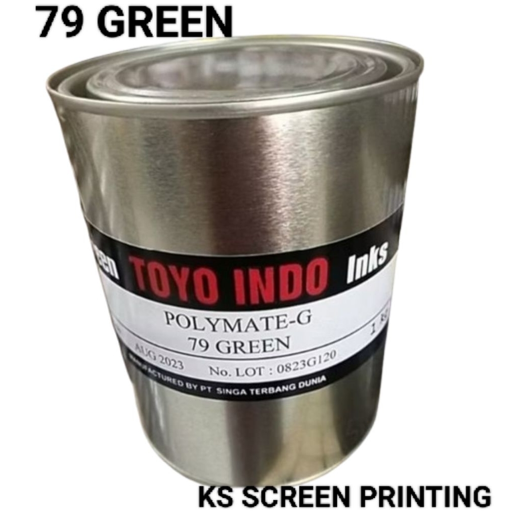 

TOYO INDO POLYMATE G-79 GREEN 1 KG TINTA SABLON PLASTIK,KARUNG DLL