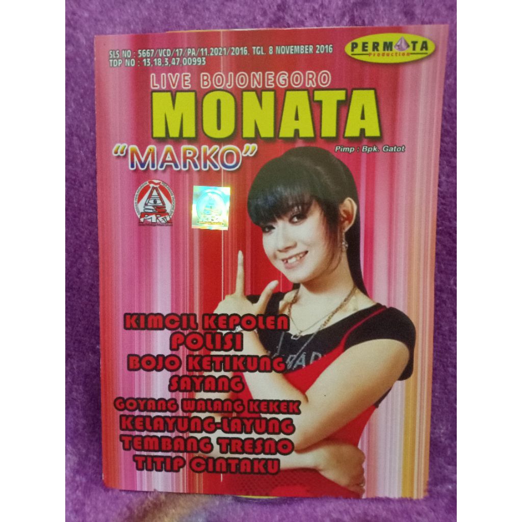 VCD MONATA LIVE BOJONEGORO