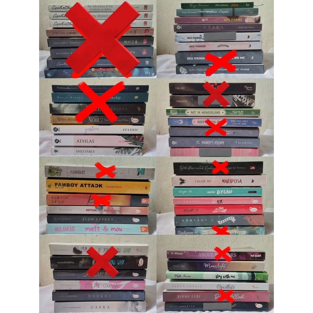 PRELOVED NOVEL WATTPAD ORIGINAL (MARIPOSA, OSCILLATE, SHEILAND, DLL)