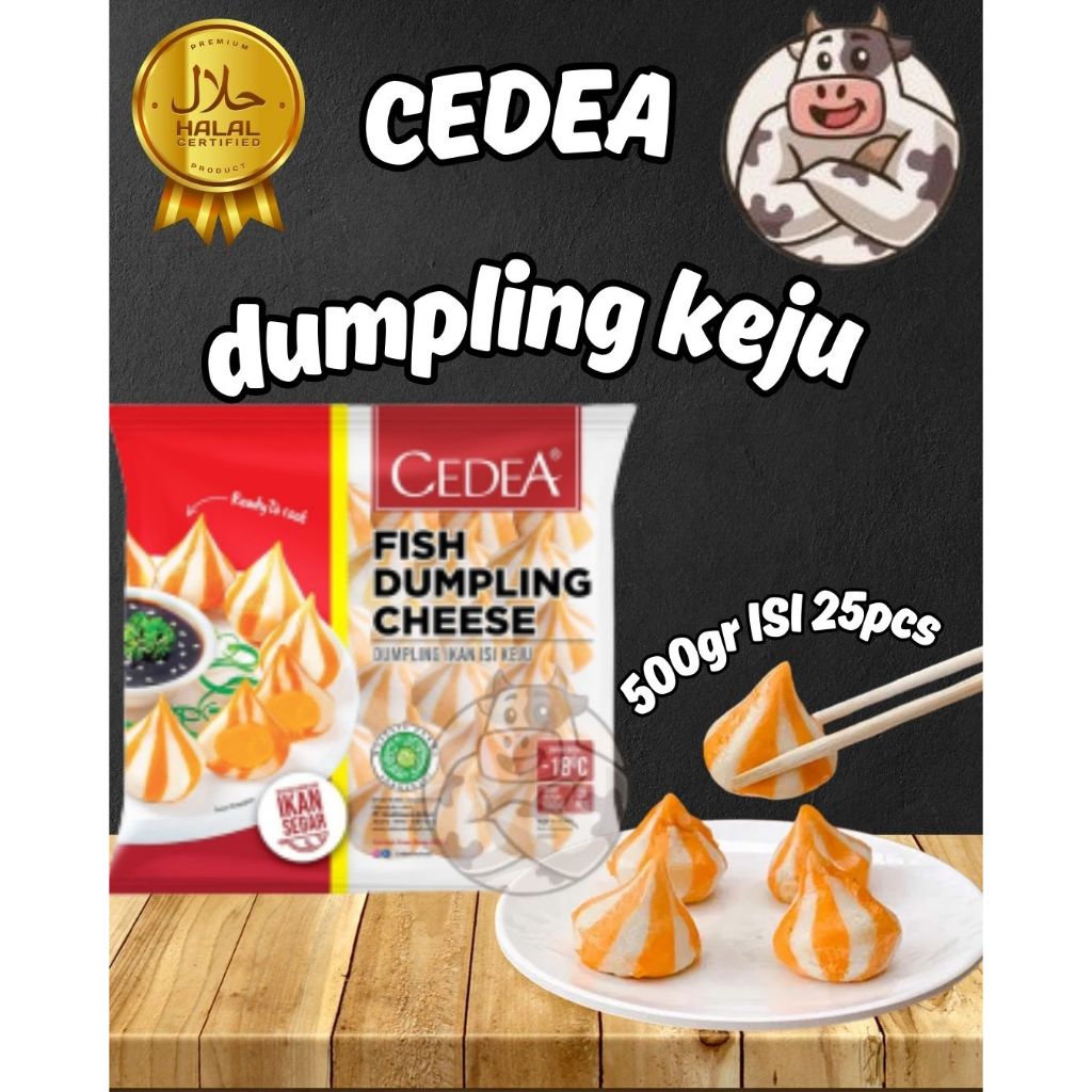 

CEDEA CHEESE DUMPLING (DUMPLING KEJU) 500GR ISI 25PCS