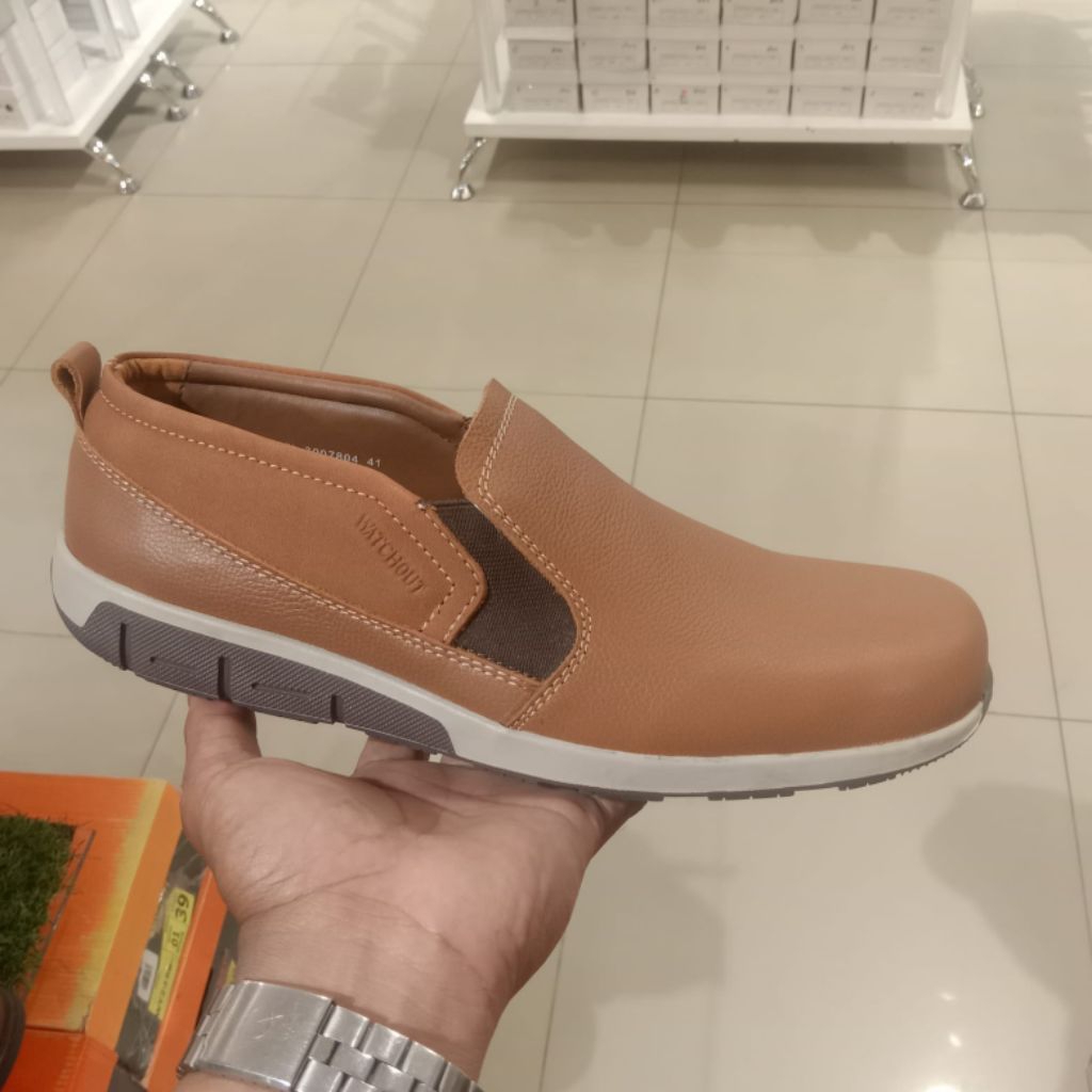 WATCHOUT SEPATU KULIT PRIA SLIP ON ORIGINAL